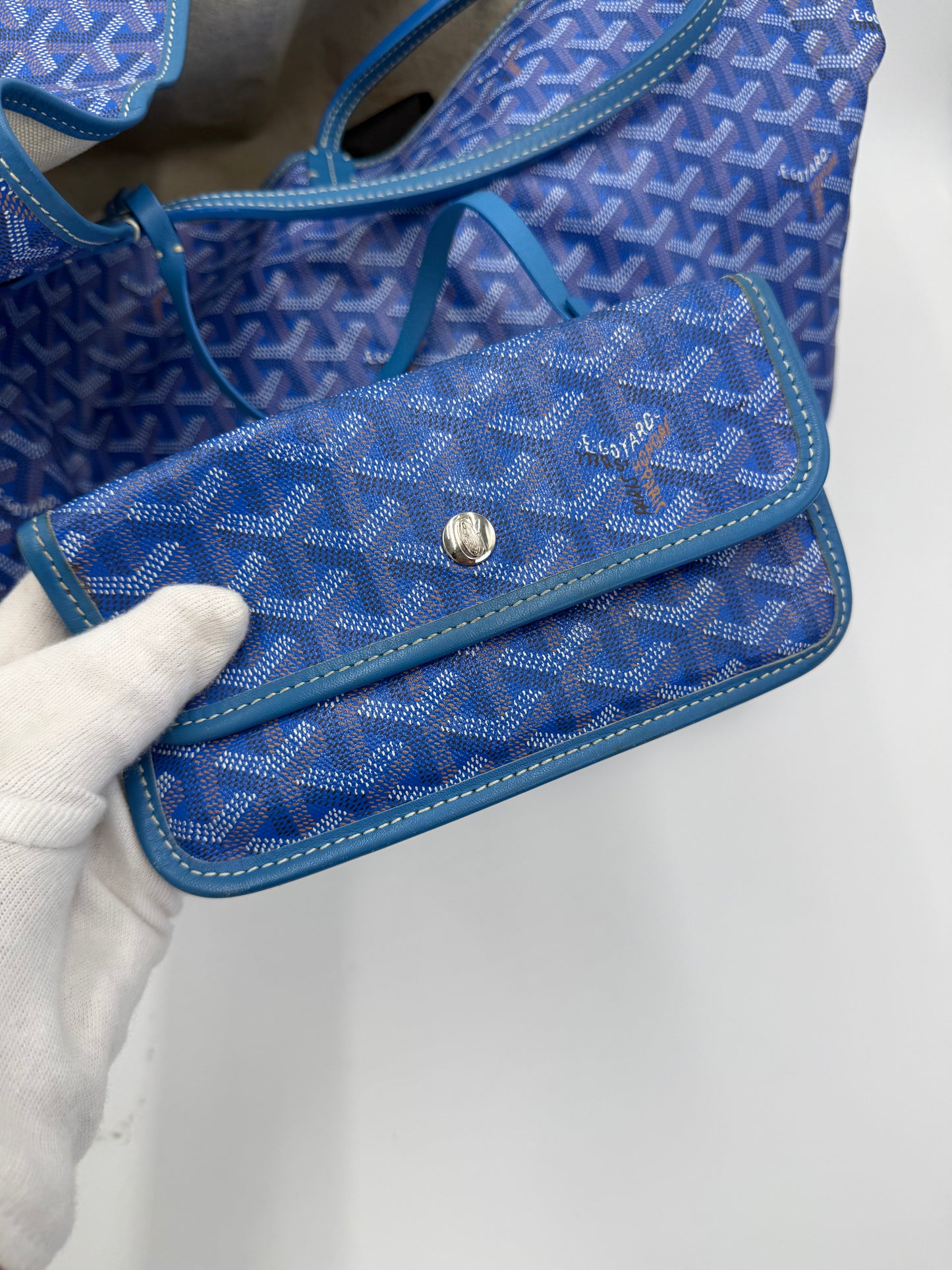 Goyard Borsa Saint Louis GM Blu Goyardine