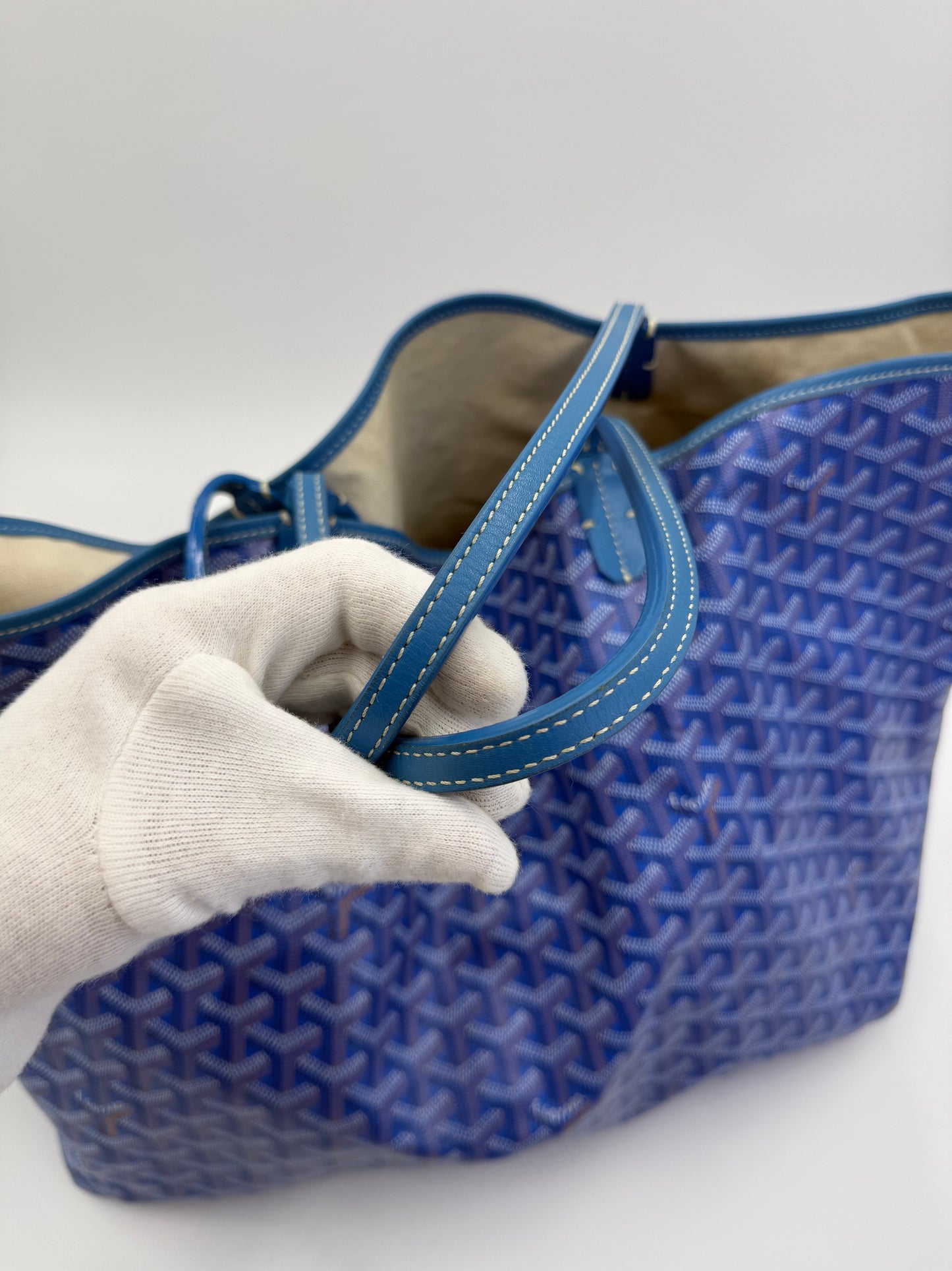 Goyard Borsa Saint Louis GM Blu Goyardine