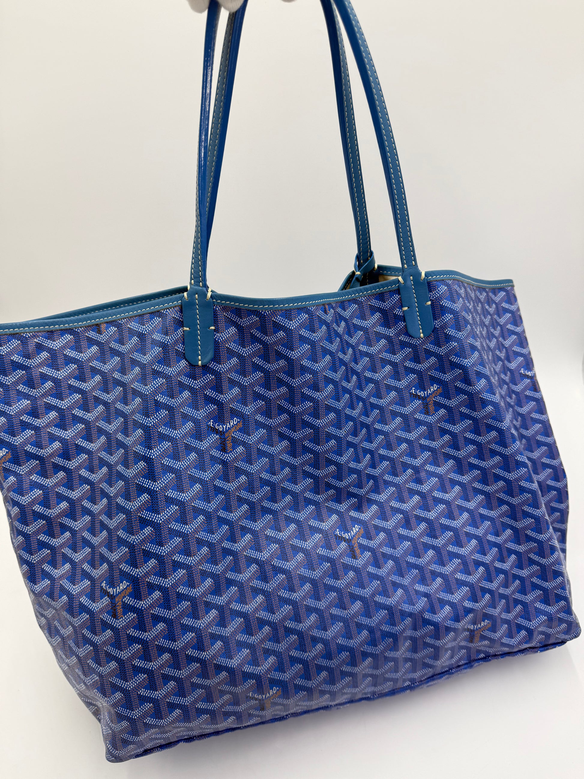 Goyard Borsa Saint Louis GM Blu Goyardine - Pally Vintage Closet