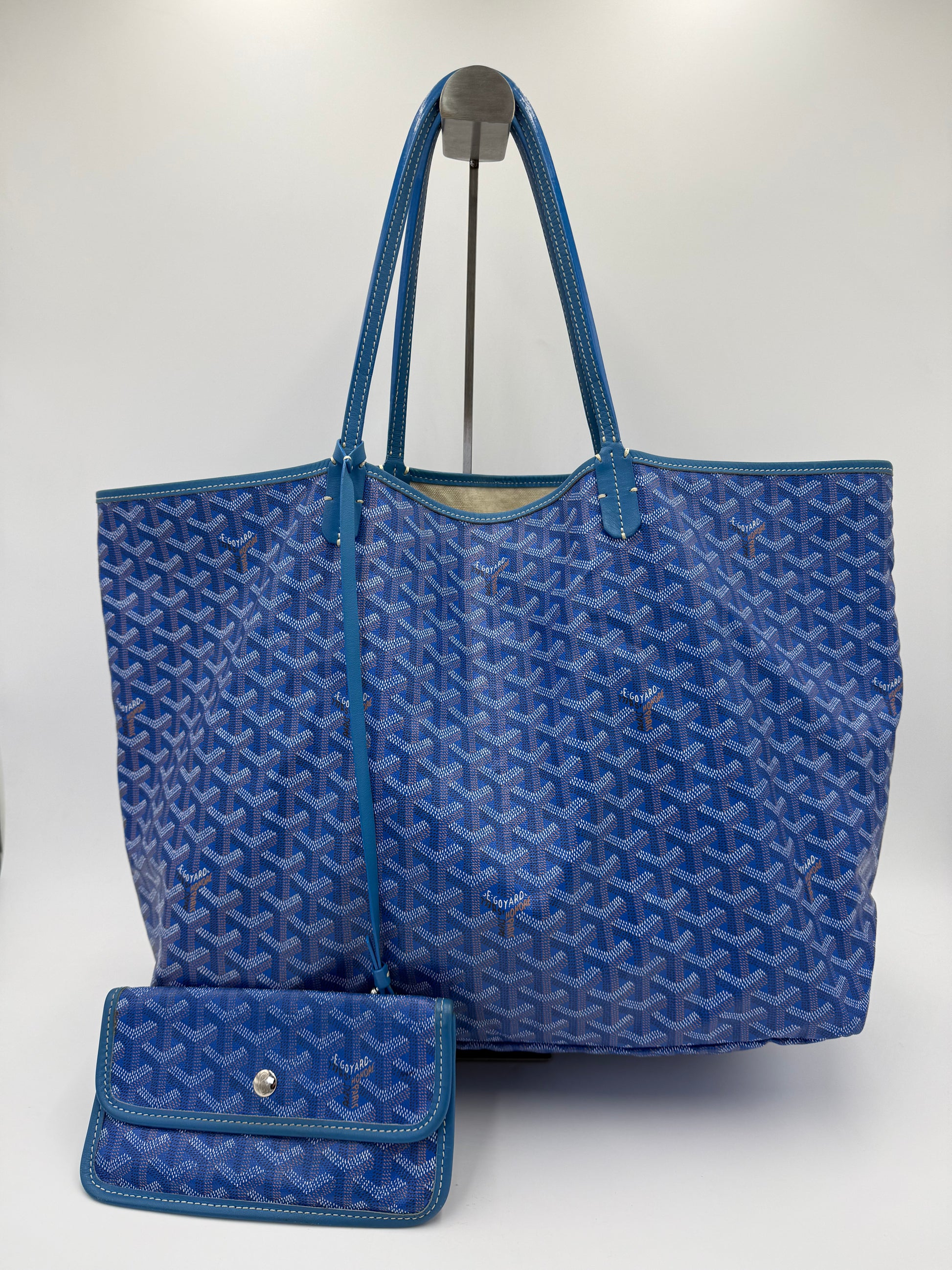 Goyard Borsa Saint Louis GM Blu Goyardine - Pally Vintage Closet