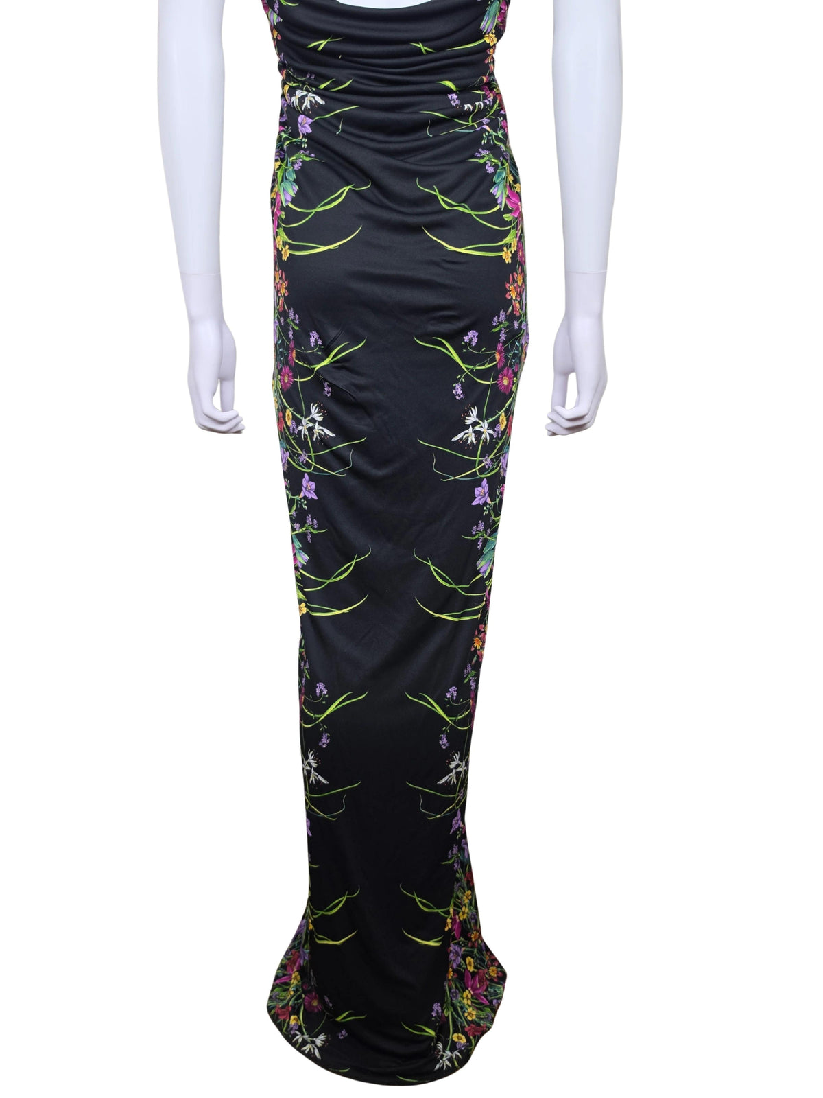 Gucci Abito Lungo Halterneck con Stampa Floreale Collezione Resort 2013 Nero - Pally Vintage Closet