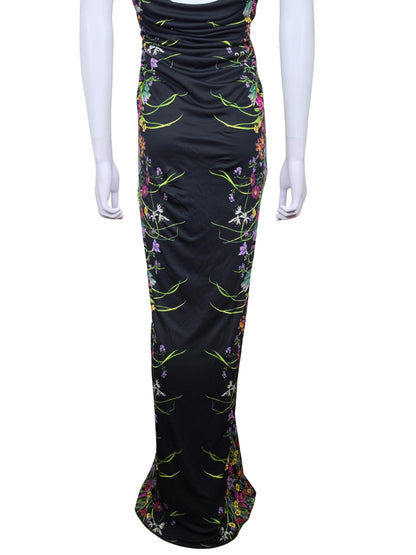 Gucci Abito Lungo Halterneck con Stampa Floreale Collezione Resort 2013 Nero - Pally Vintage Closet