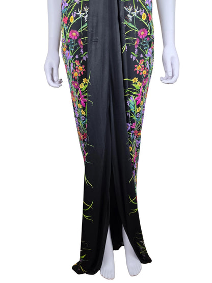 Gucci Abito Lungo Halterneck con Stampa Floreale Collezione Resort 2013 Nero - Pally Vintage Closet