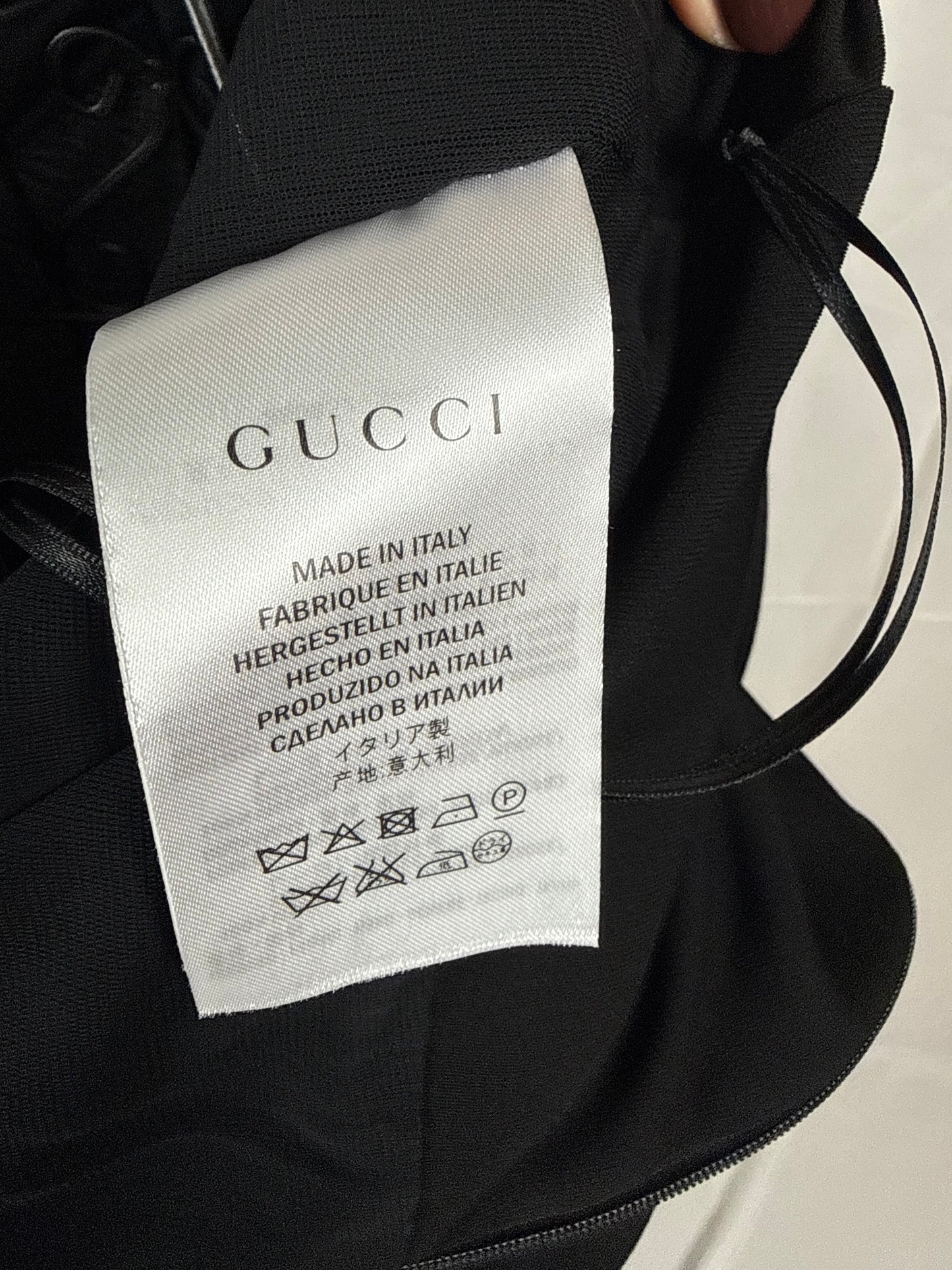 Gucci Abito da Sera by Tom Ford con Spilla gioiello Nero - Pally Vintage Closet