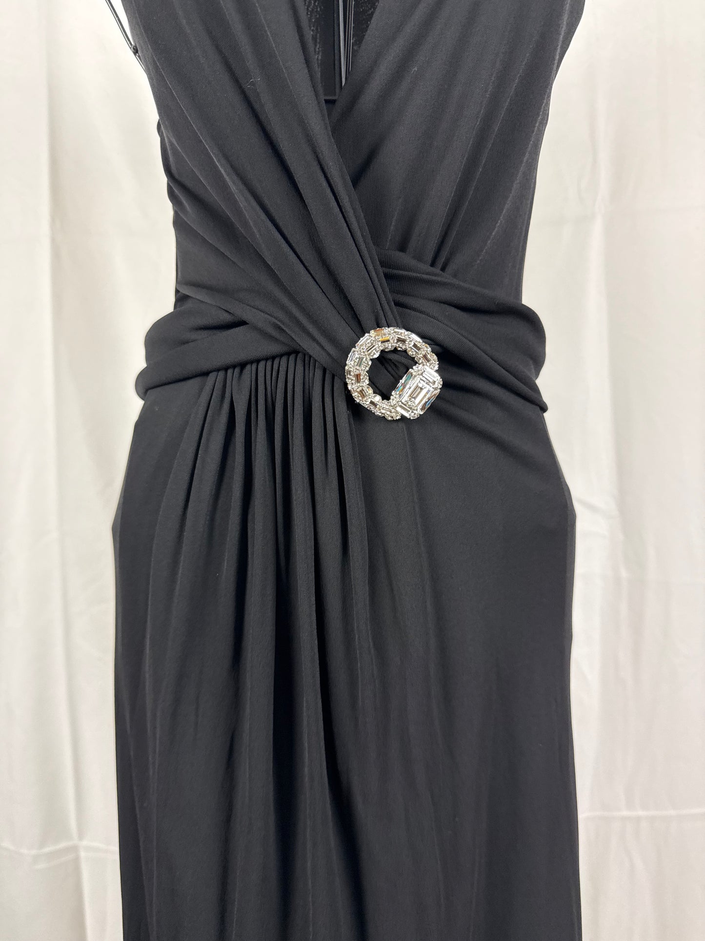 Gucci Abito da Sera by Tom Ford con Spilla gioiello Nero - Pally Vintage Closet