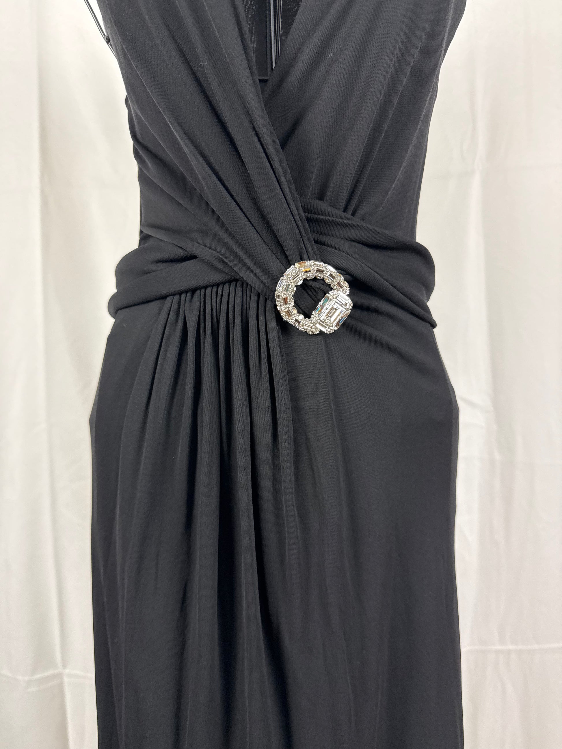 Gucci Abito da Sera by Tom Ford con Spilla gioiello Nero - Pally Vintage Closet