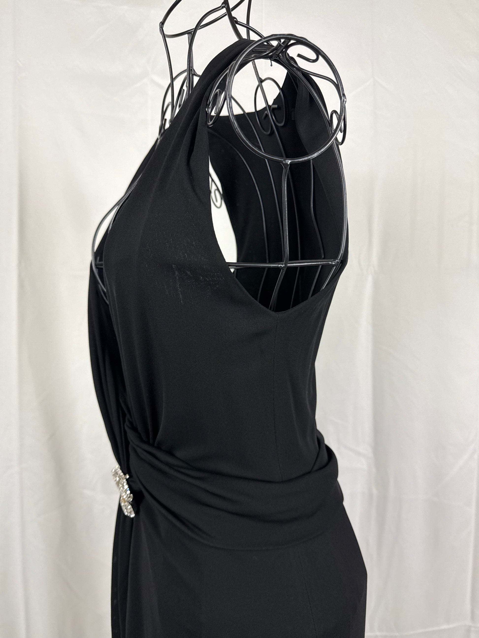 Gucci Abito da Sera by Tom Ford con Spilla gioiello Nero - Pally Vintage Closet