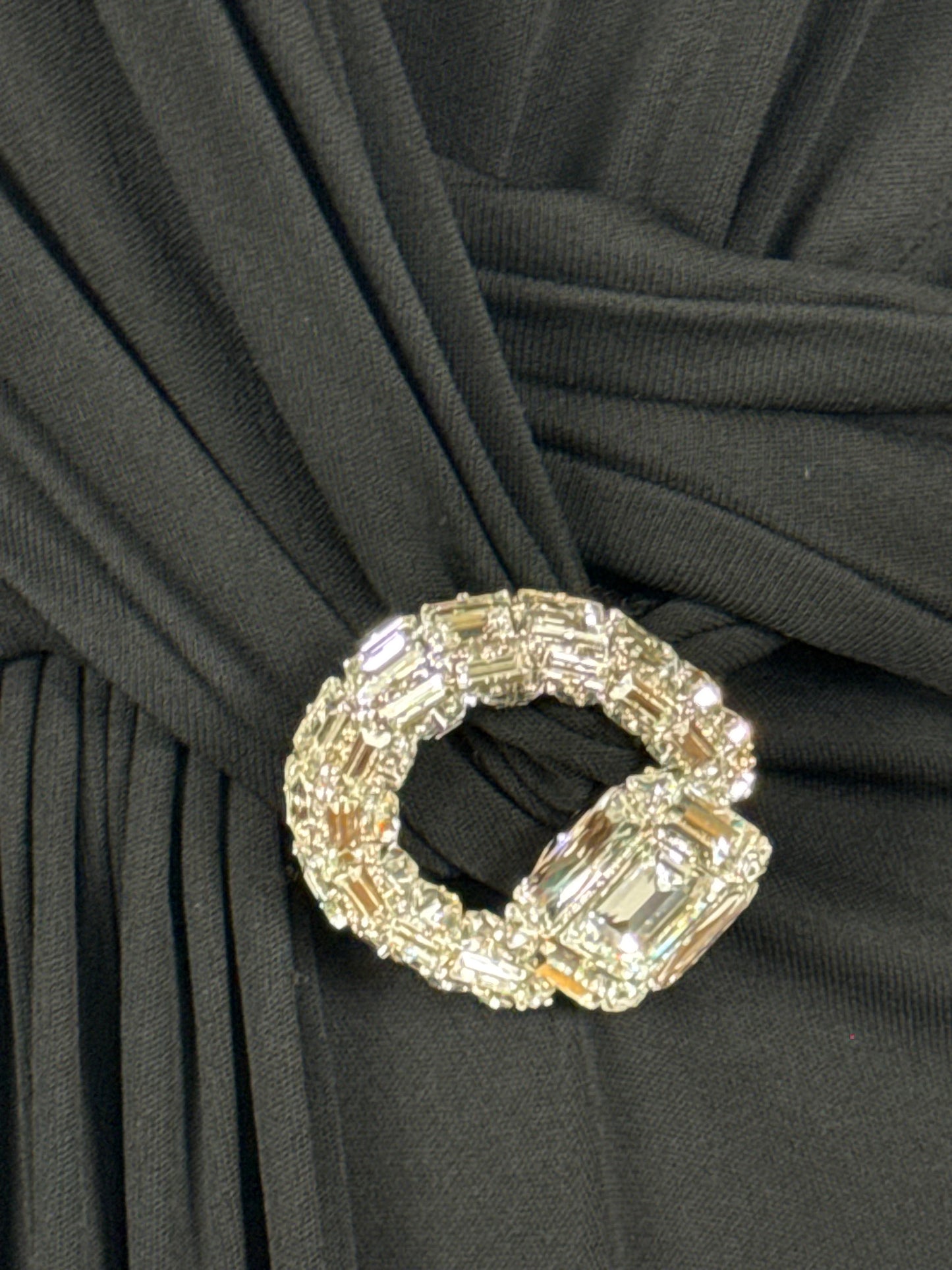 Gucci Abito da Sera by Tom Ford con Spilla gioiello Nero - Pally Vintage Closet