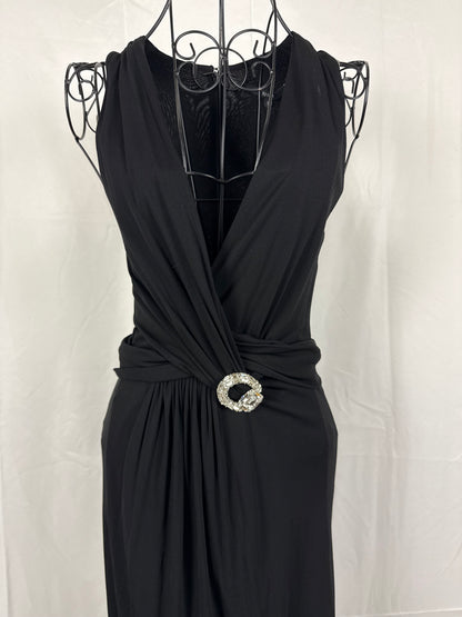 Gucci Abito da Sera by Tom Ford con Spilla gioiello Nero - Pally Vintage Closet