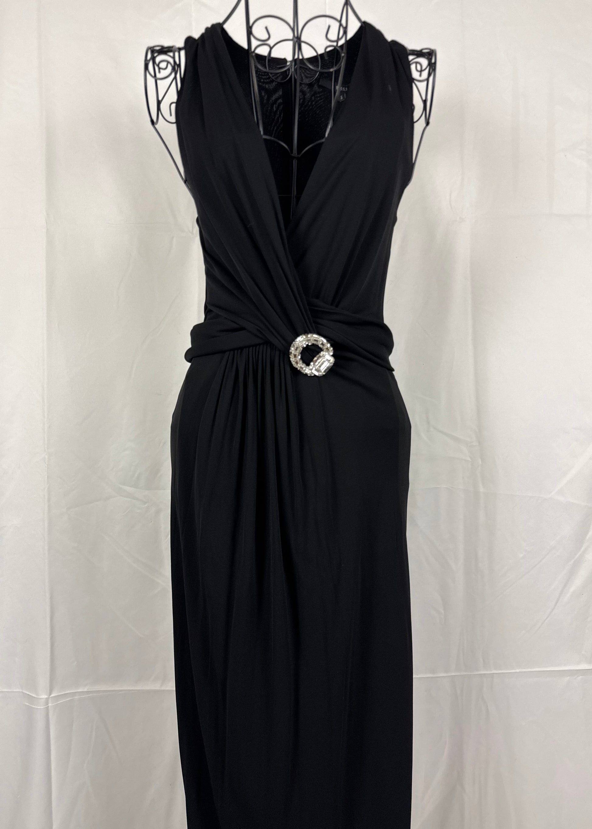 Gucci Abito da Sera by Tom Ford con Spilla gioiello Nero - Pally Vintage Closet