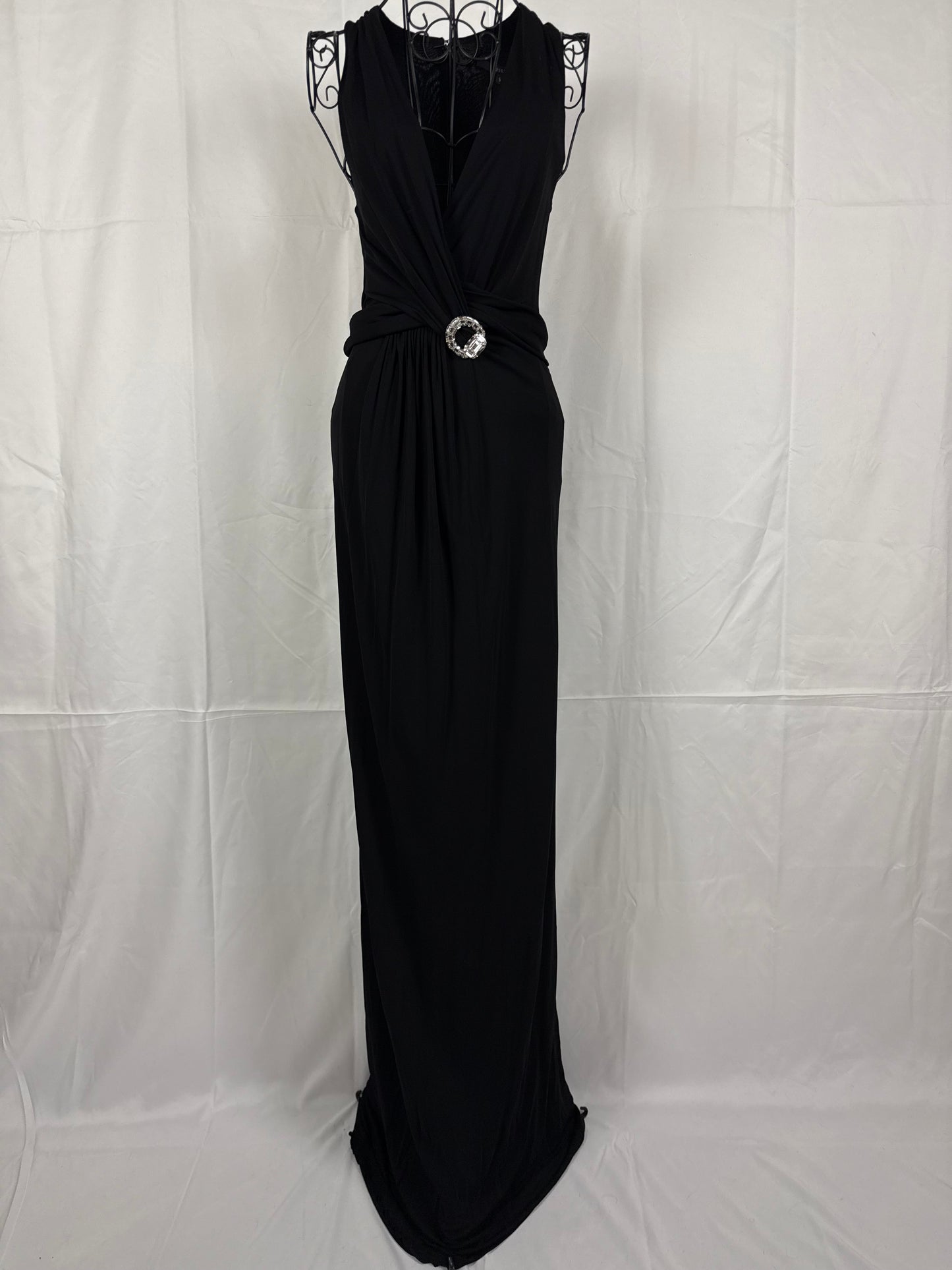 Gucci Abito da Sera by Tom Ford con Spilla gioiello Nero - Pally Vintage Closet