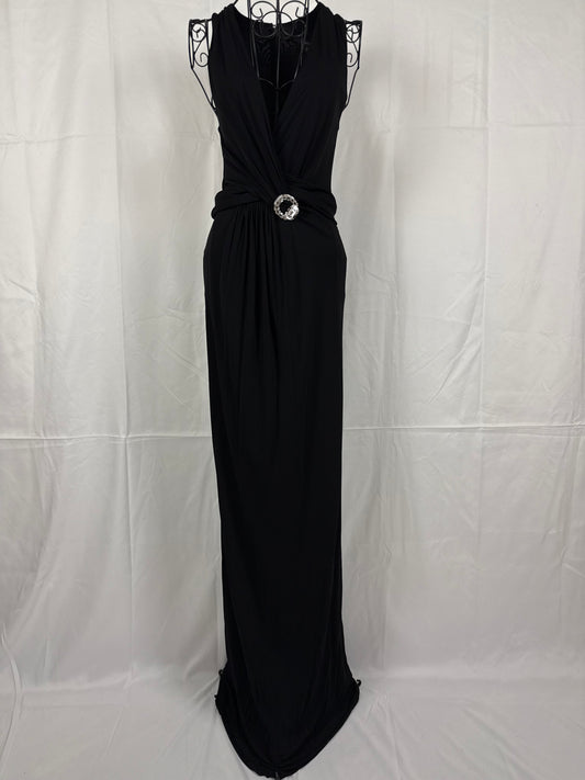 Gucci Abito da Sera by Tom Ford con Spilla gioiello Nero - Pally Vintage Closet