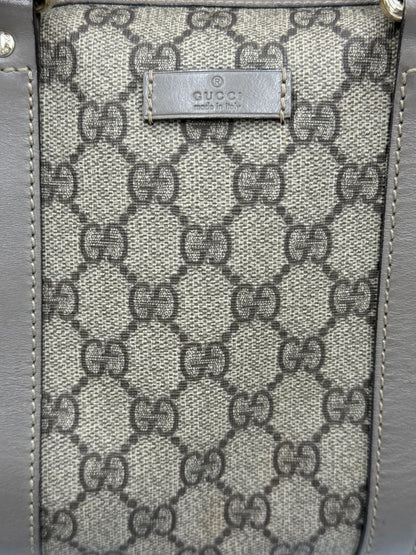 Gucci-Bauletto-Joy-in-Tela-GG-Supreme-e-Pelle-Taupe-69515623235908 - Pally Vintage Closet