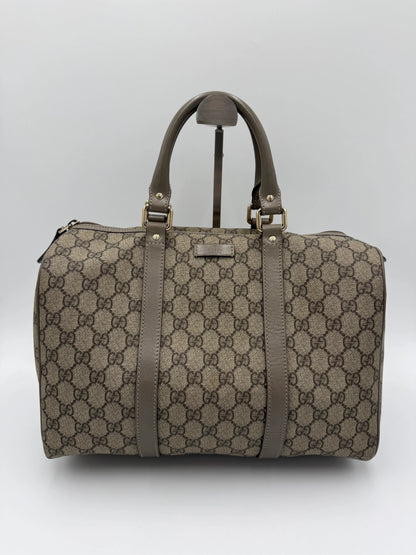 Gucci-Bauletto-Joy-in-Tela-GG-Supreme-e-Pelle-Taupe-69515623399748 - Pally Vintage Closet