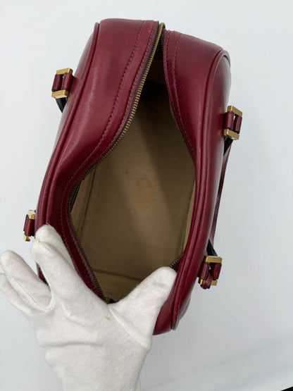 Gucci-Bauletto-Vintage-in-Pelle-Liscia-Bordeaux-69515592499524 - Pally Vintage Closet