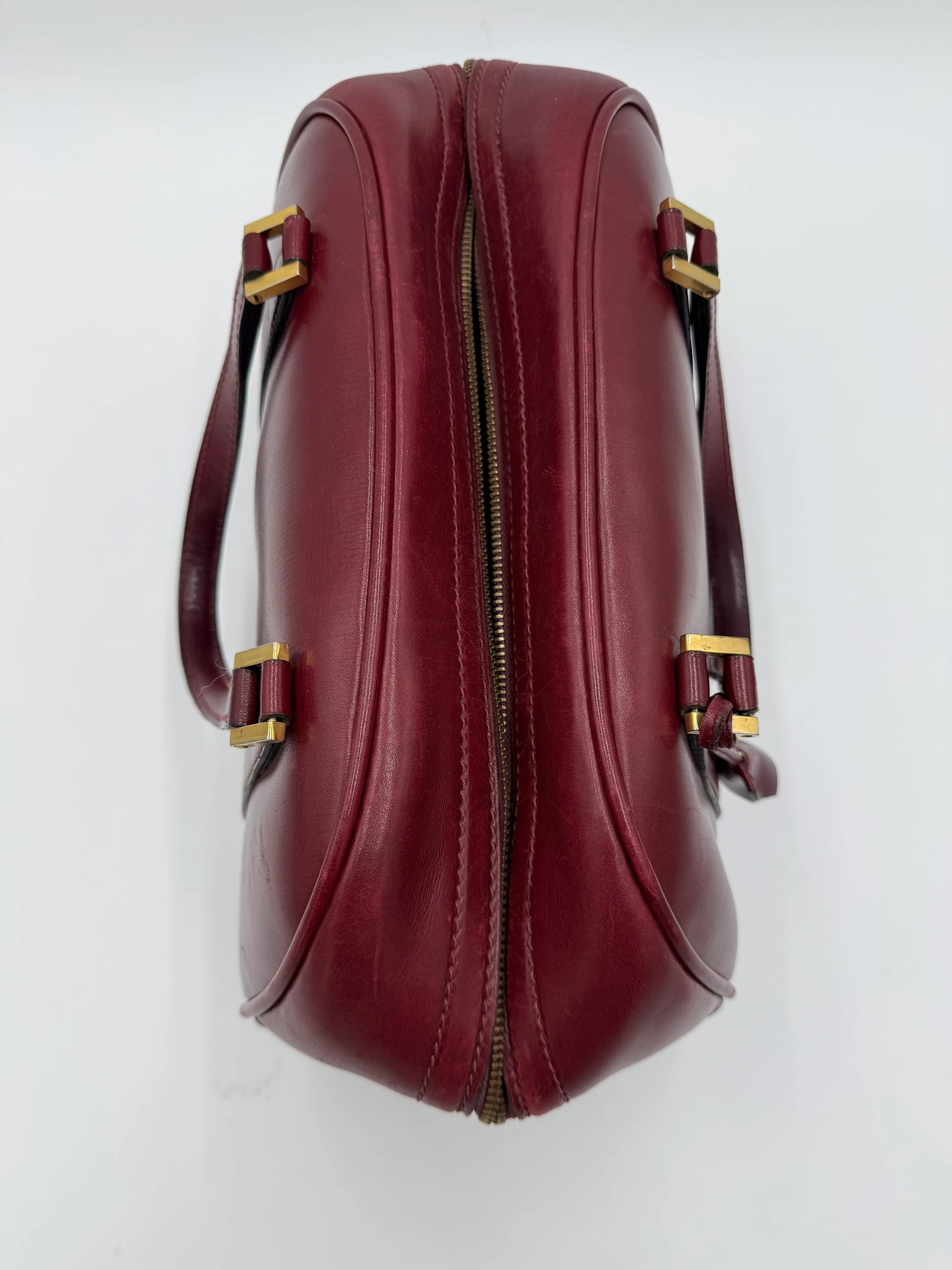 Gucci-Bauletto-Vintage-in-Pelle-Liscia-Bordeaux-69515592532292 - Pally Vintage Closet