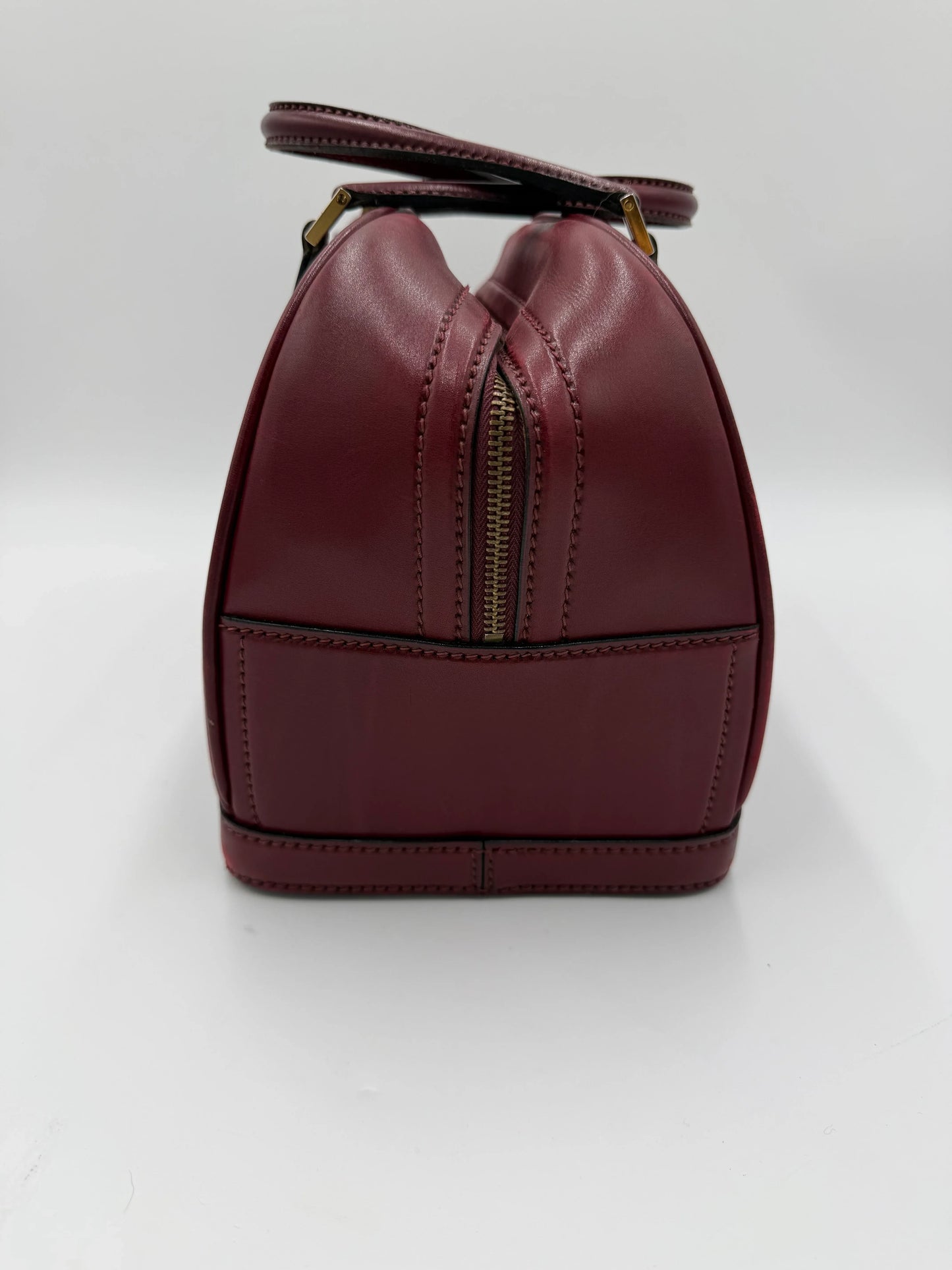 Gucci-Bauletto-Vintage-in-Pelle-Liscia-Bordeaux-69515592630596 - Pally Vintage Closet