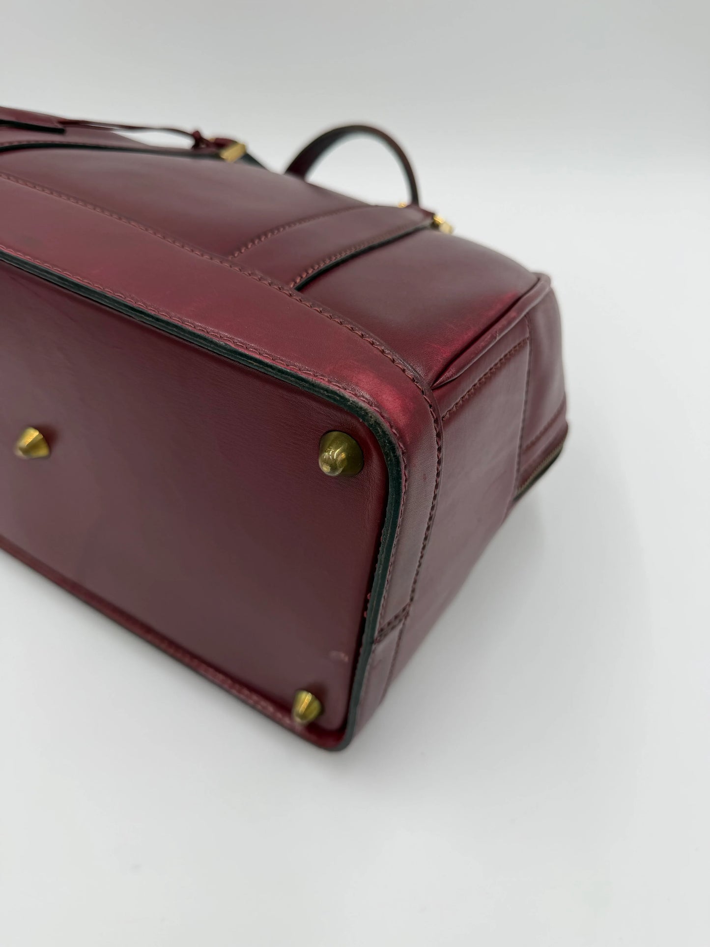 Gucci-Bauletto-Vintage-in-Pelle-Liscia-Bordeaux-69515592663364 - Pally Vintage Closet