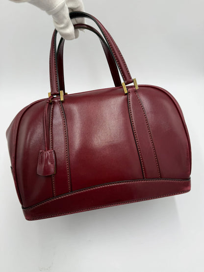 Gucci-Bauletto-Vintage-in-Pelle-Liscia-Bordeaux-69515592761668 - Pally Vintage Closet