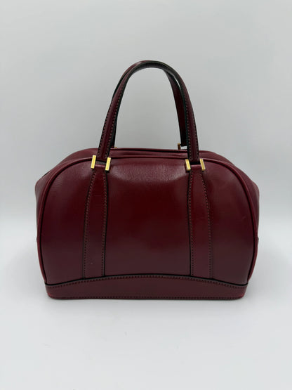 Gucci-Bauletto-Vintage-in-Pelle-Liscia-Bordeaux-69515592794436 - Pally Vintage Closet