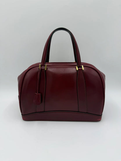 Gucci-Bauletto-Vintage-in-Pelle-Liscia-Bordeaux-69515592827204 - Pally Vintage Closet