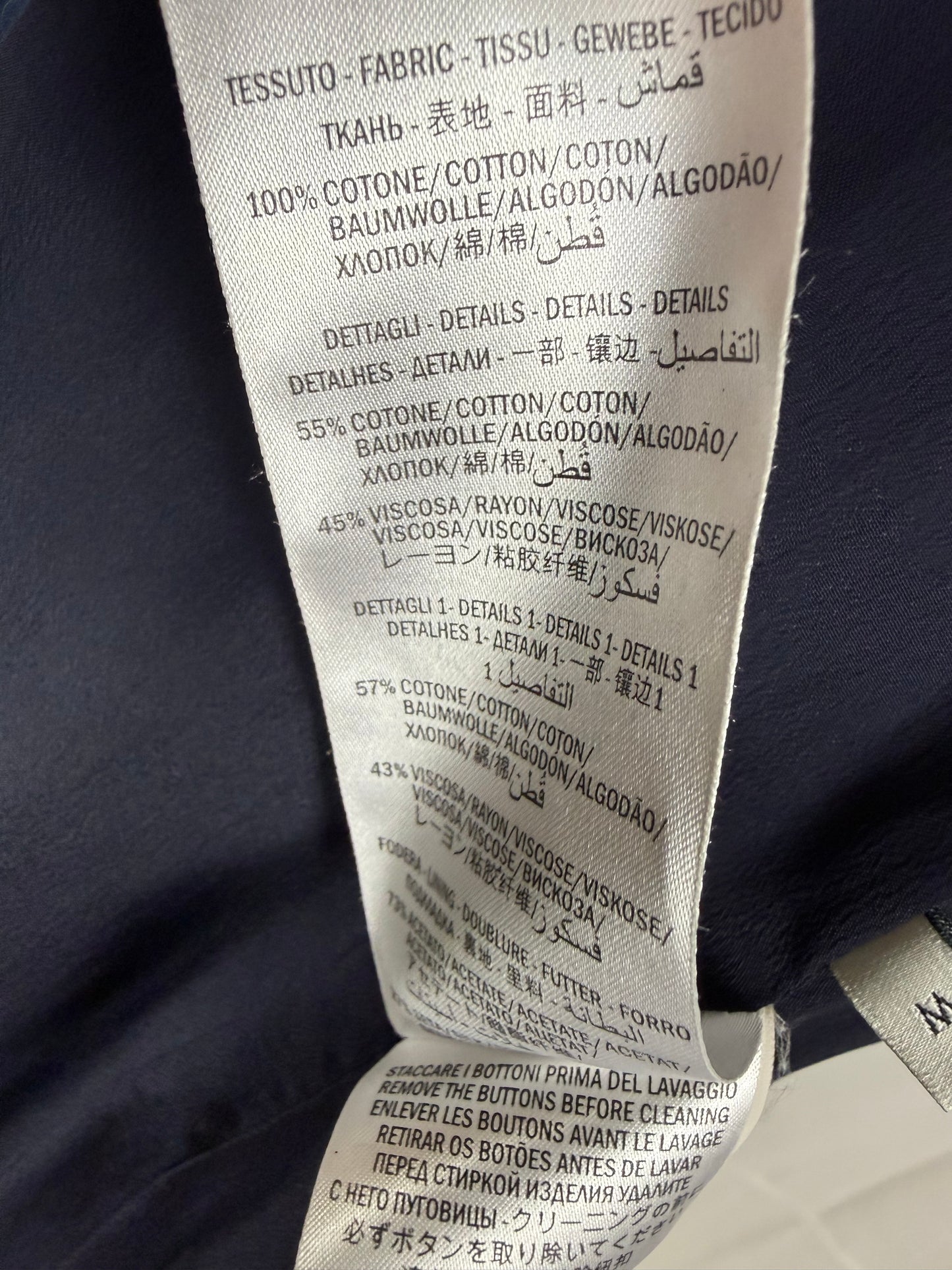 Gucci Blazer GG Monogram con Finiture Web Blu Navy - Pally Vintage Closet