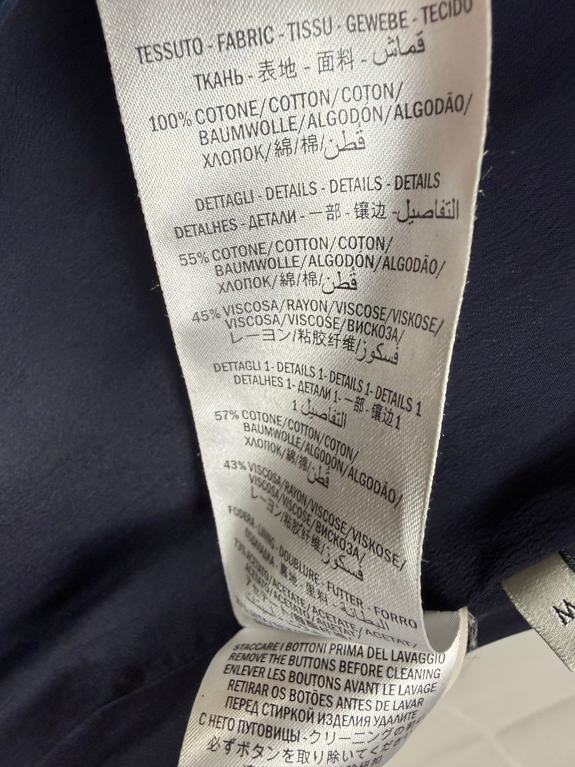 Gucci Blazer GG Monogram con Finiture Web Blu Navy - Pally Vintage Closet