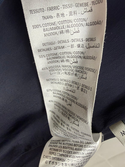 Gucci Blazer GG Monogram con Finiture Web Blu Navy - Pally Vintage Closet