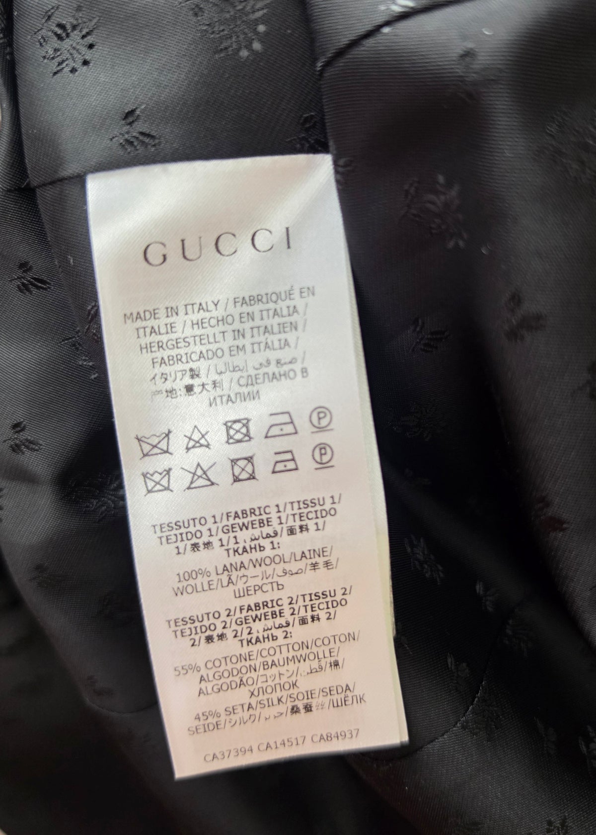 Gucci Blazer da Smoking in Lana con Revers a Scialle Nero - Pally Vintage Closet