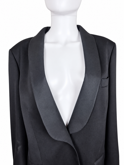 Gucci Blazer da Smoking in Lana con Revers a Scialle Nero - Pally Vintage Closet