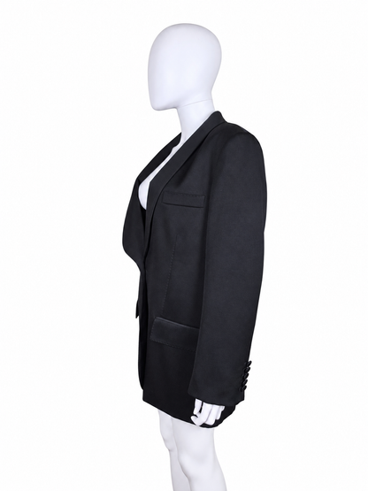 Gucci Blazer da Smoking in Lana con Revers a Scialle Nero - Pally Vintage Closet