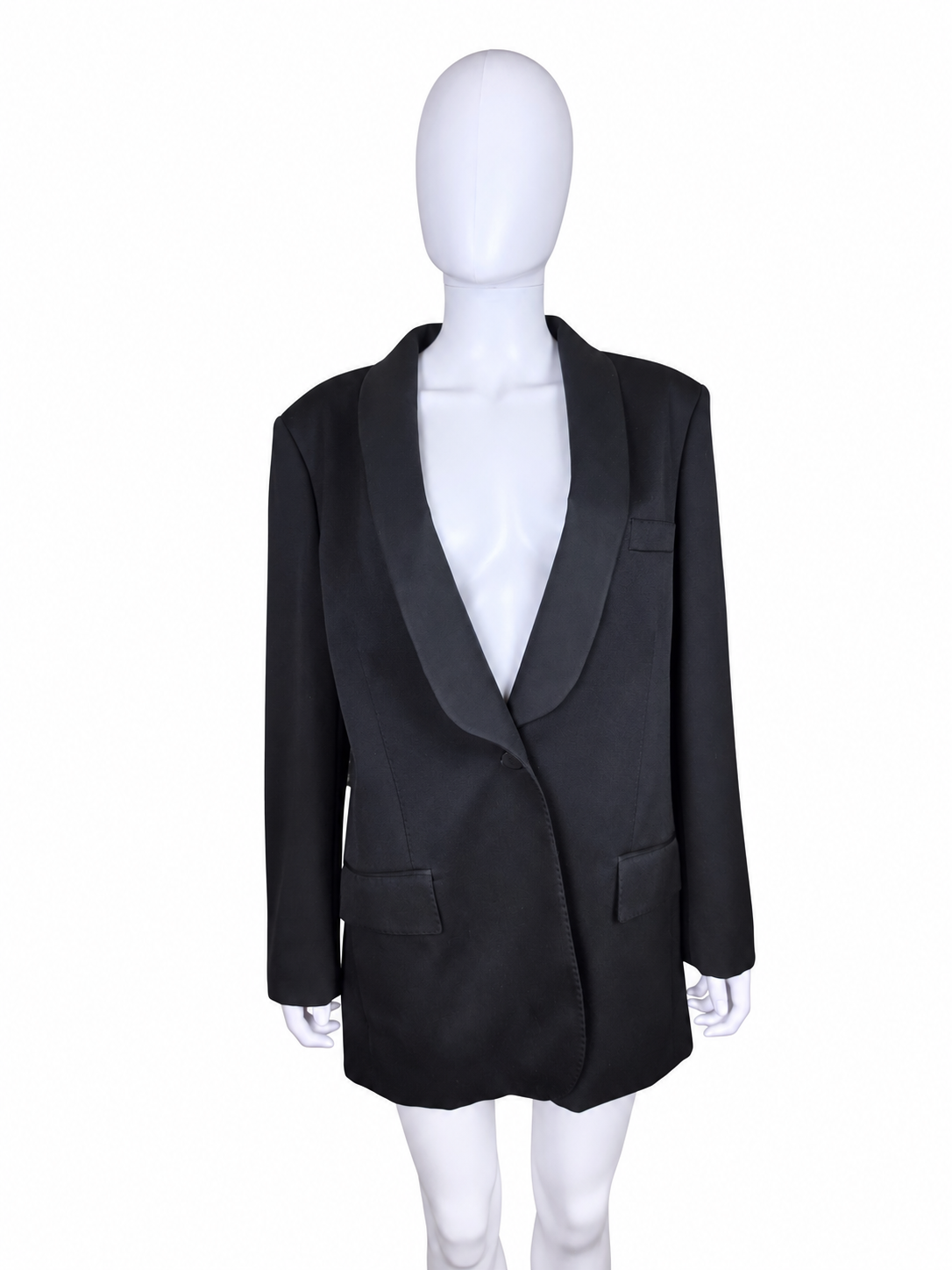 Gucci Blazer da Smoking in Lana con Revers a Scialle Nero - Pally Vintage Closet