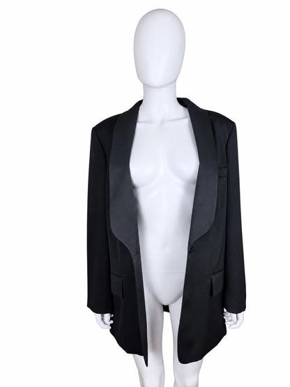 Gucci Blazer da Smoking in Lana con Revers a Scialle Nero - Pally Vintage Closet
