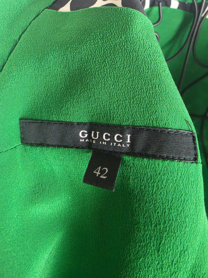 Gucci-Blusa-by-Tom-Ford-in-Seta-con-Stampa-Grafica-Bianca-e-Nera-70134072279364 - Pally Vintage Closet
