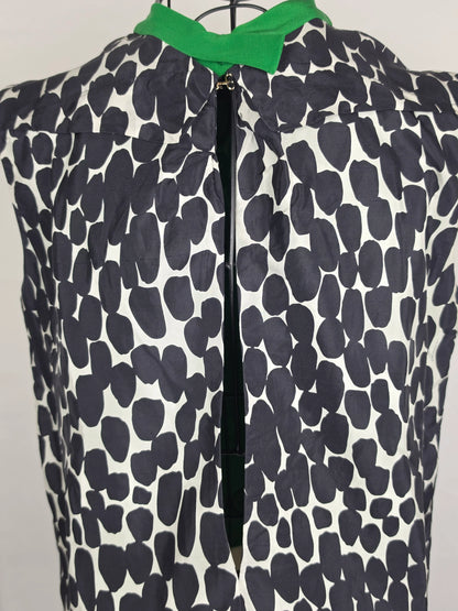 Gucci-Blusa-by-Tom-Ford-in-Seta-con-Stampa-Grafica-Bianca-e-Nera-70134072344900 - Pally Vintage Closet