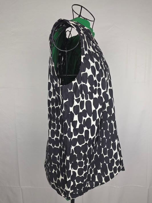 Gucci Blusa by Tom Ford in Seta con Stampa Grafica Bianca e Nera - Pally Vintage Closet