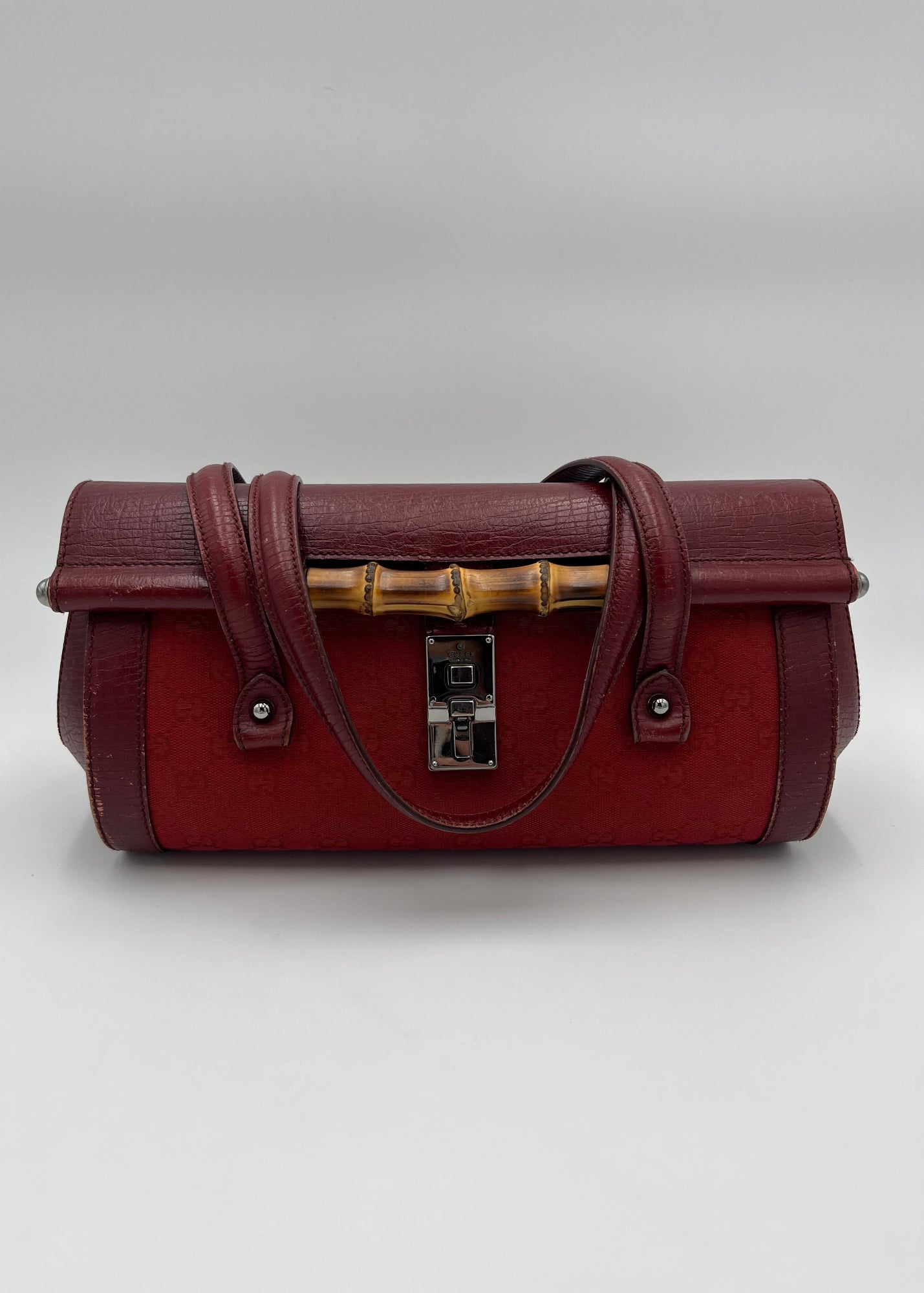 Gucci Borsa Bamboo Bullet Vintage Rossa