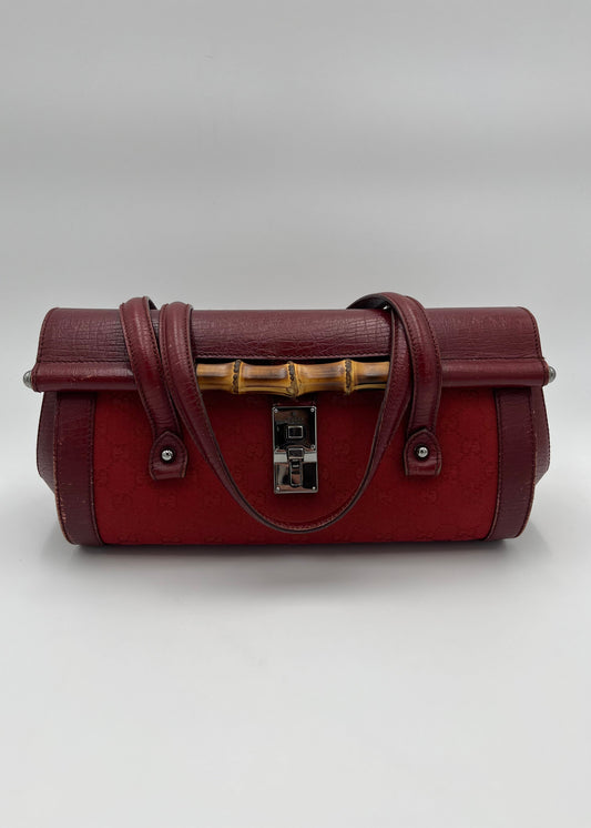 Gucci Borsa Bamboo Bullet Vintage Rossa