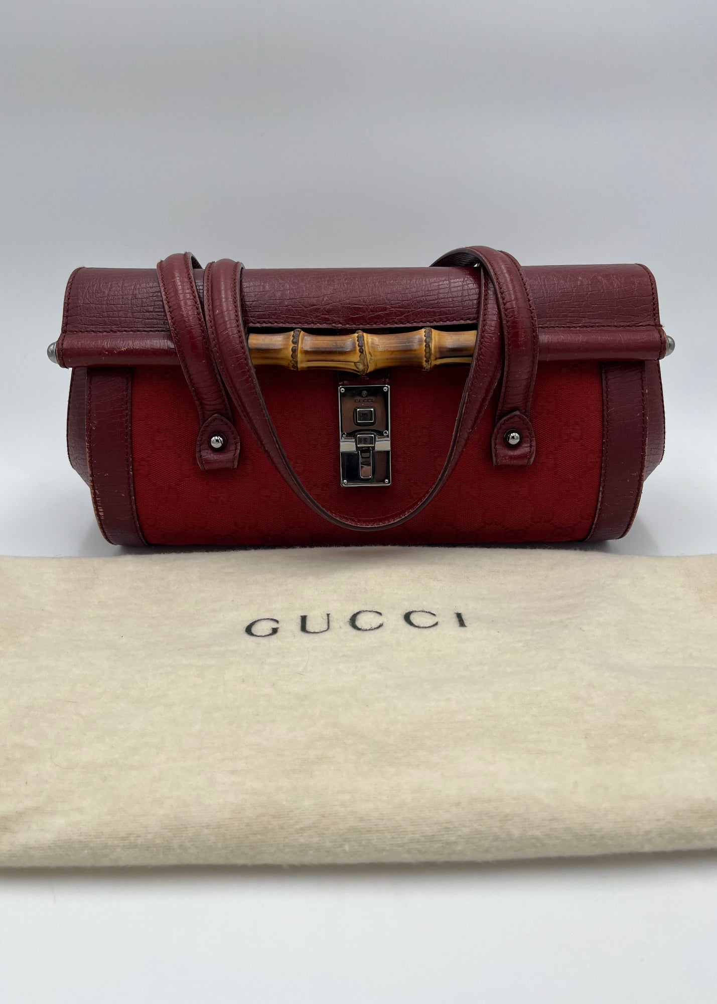 Gucci Borsa Bamboo Bullet Vintage Rossa