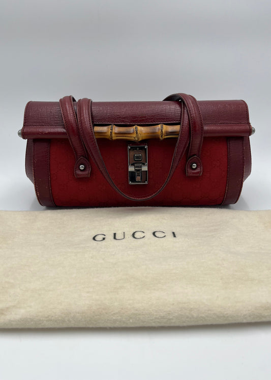 Gucci Borsa Bamboo Bullet Vintage Rossa