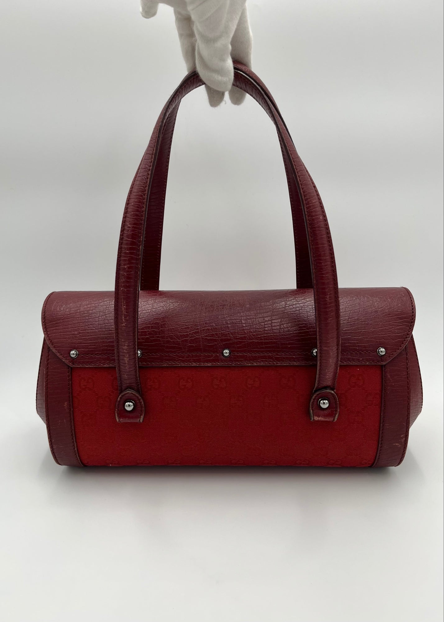 Gucci Borsa Bamboo Bullet Vintage Rossa