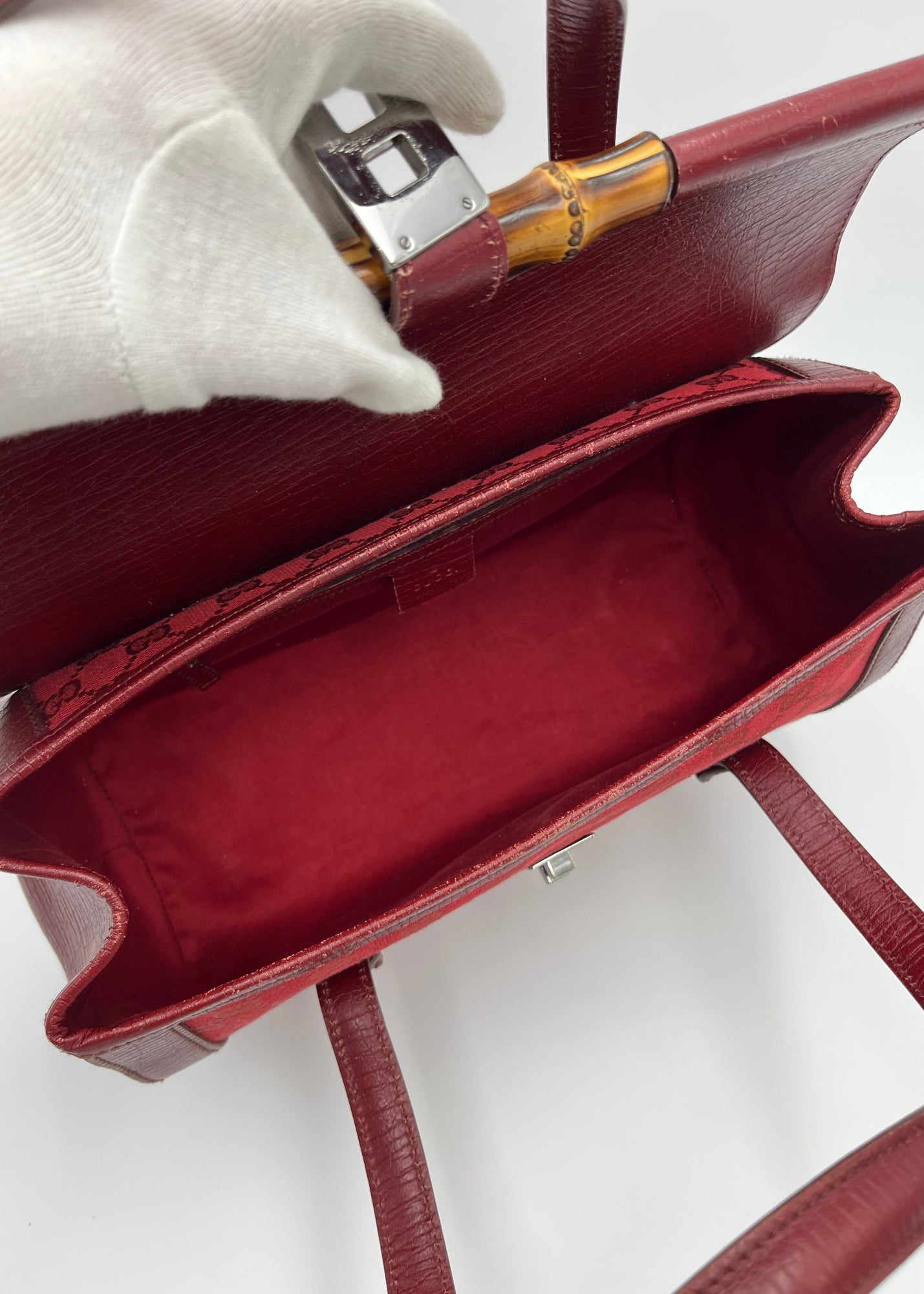 Gucci Borsa Bamboo Bullet Vintage Rossa