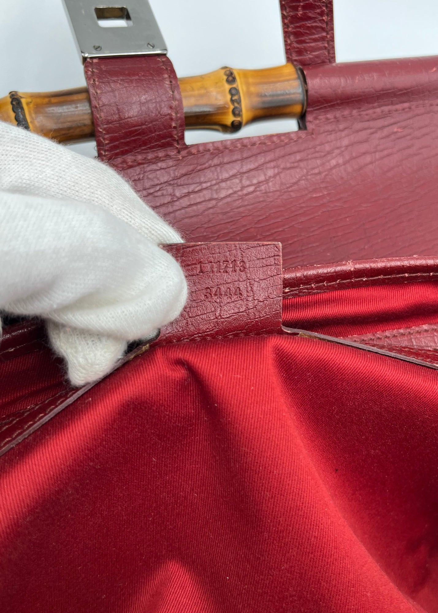 Gucci Borsa Bamboo Bullet Vintage Rossa