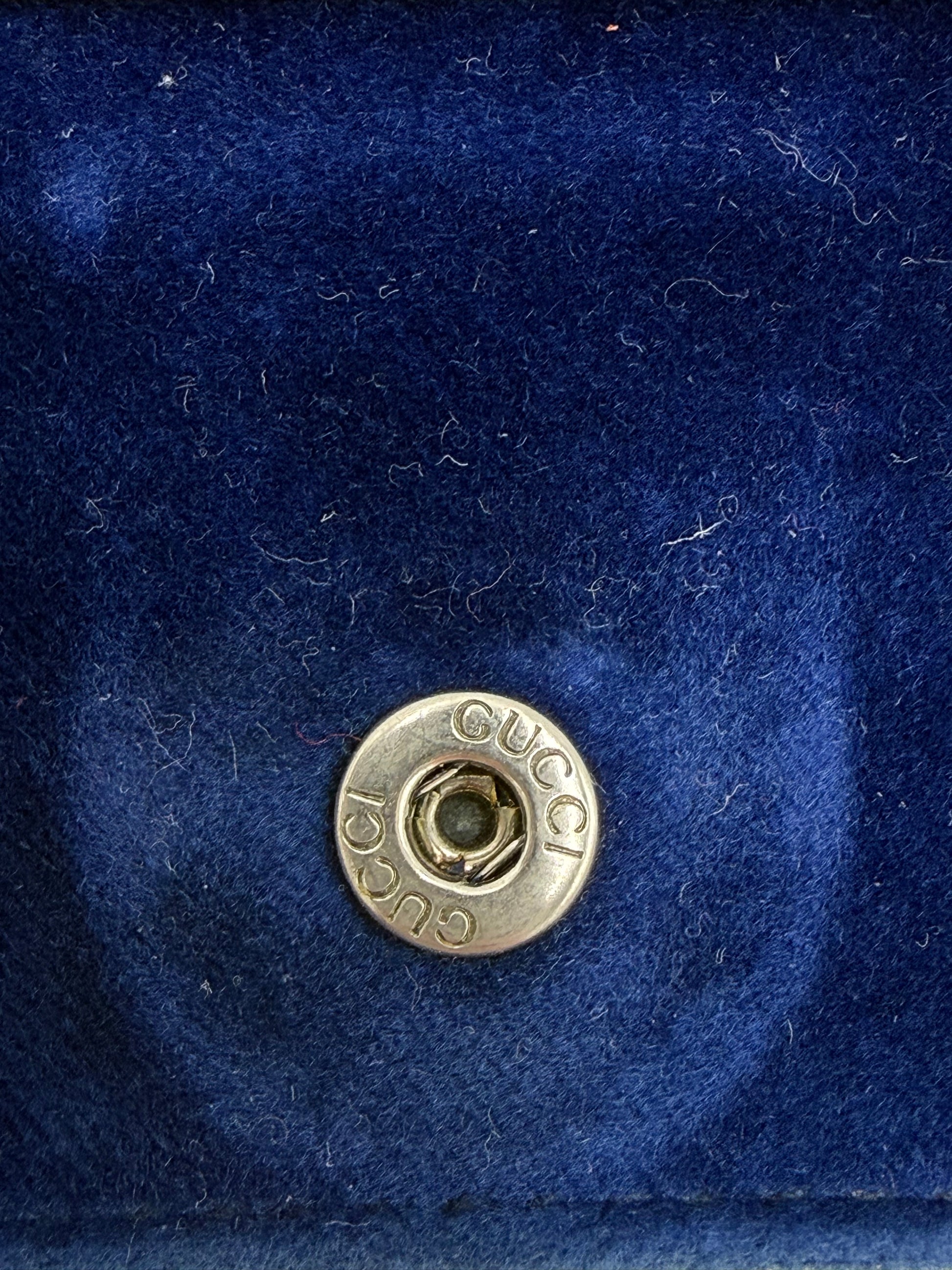 Gucci Borsa Dionysus Super Mini in Velluto Blu Cobalto - Pally Vintage Closet