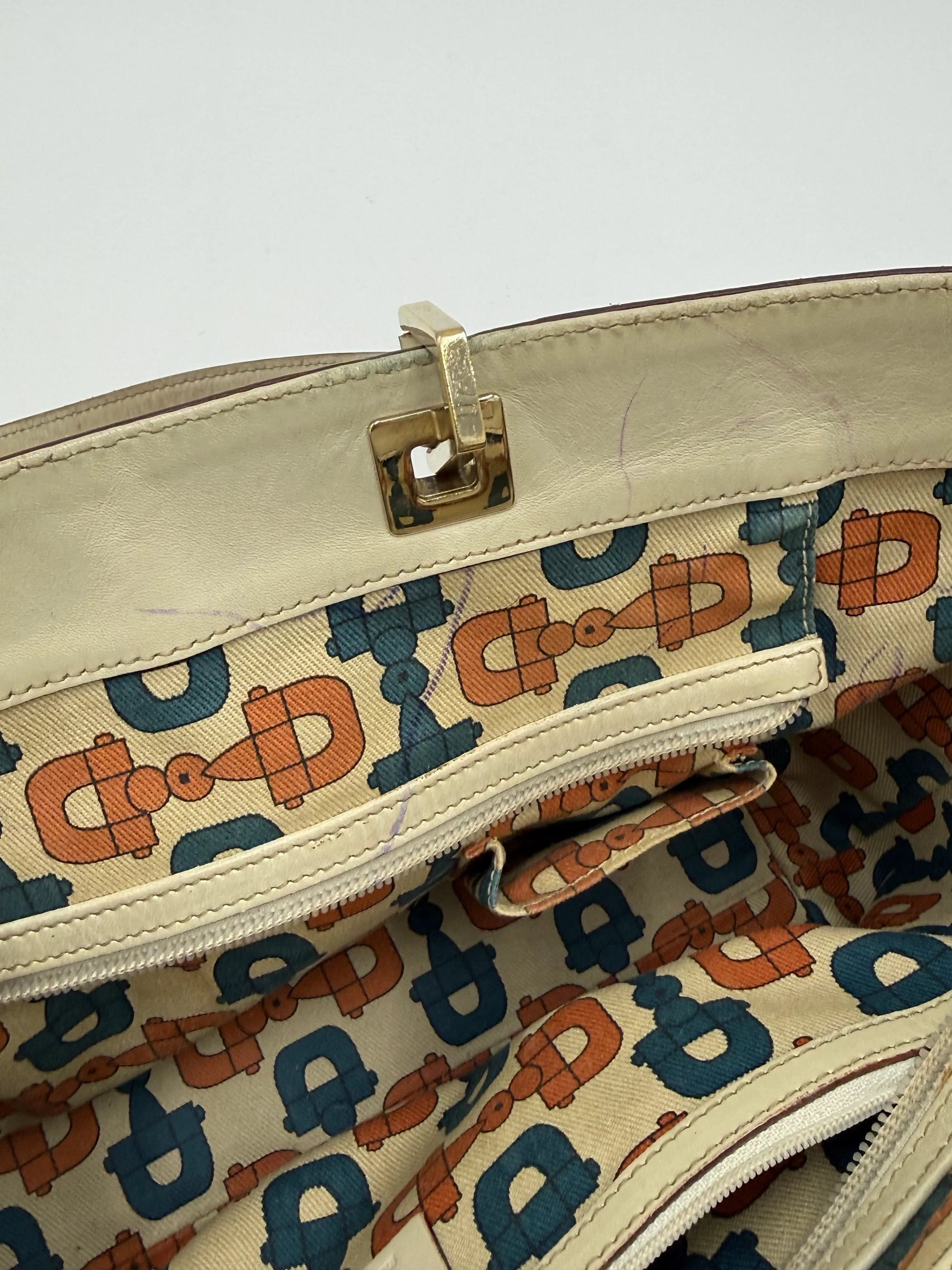 Gucci-Borsa-Horsebit-Chain-Tote-in-Pelle-Guccissima-Avorio-70135152116036 - Pally Vintage Closet
