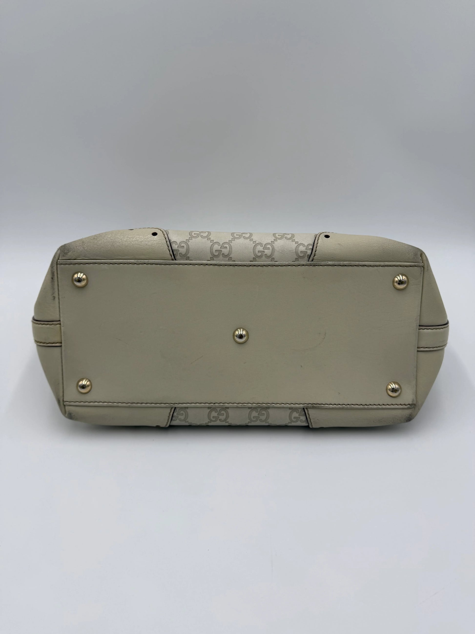 Gucci-Borsa-Horsebit-Chain-Tote-in-Pelle-Guccissima-Avorio-70135152378180 - Pally Vintage Closet