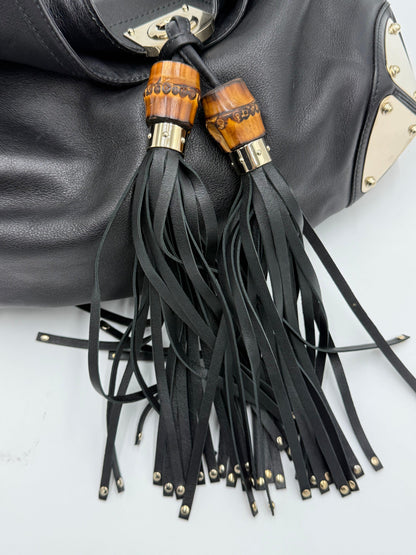 Gucci-Borsa-Indy-Top-Handle-in-Pelle-Nera-con-Dettagli-Bamboo-70493940318532 - Pally Vintage Closet