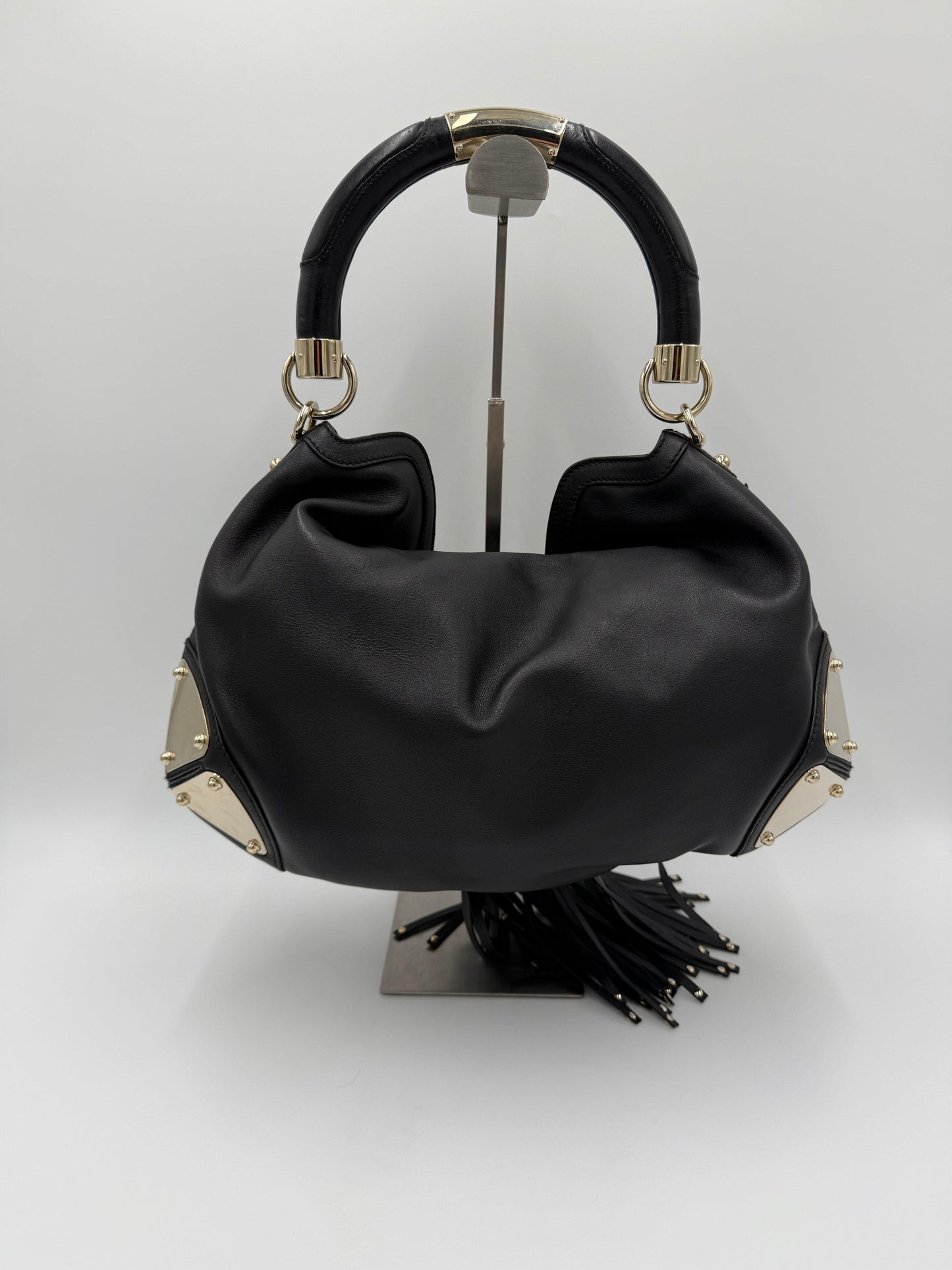 Gucci-Borsa-Indy-Top-Handle-in-Pelle-Nera-con-Dettagli-Bamboo-70493940482372 - Pally Vintage Closet