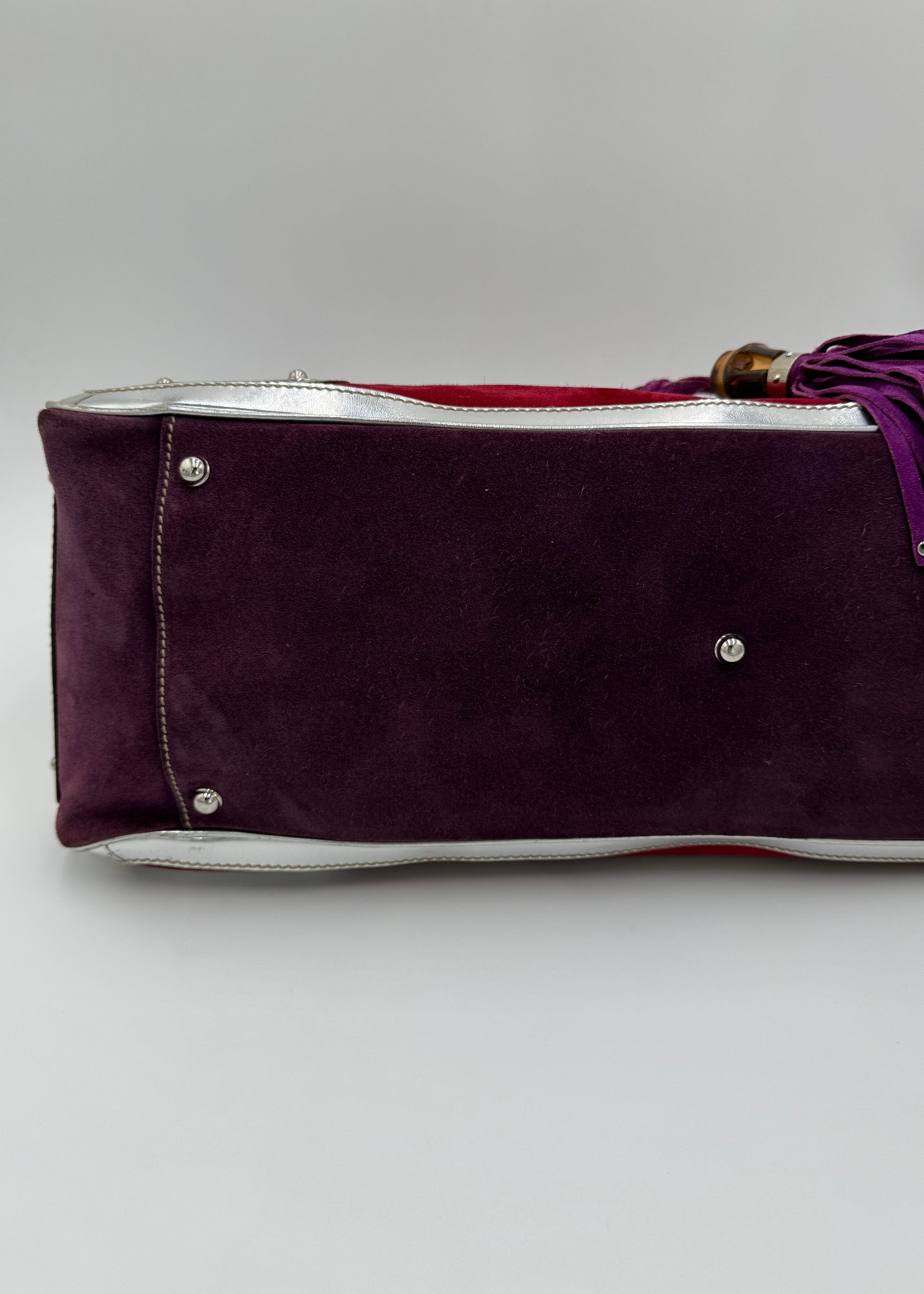 Gucci Borsa Indy Vintage Top Handle Rossa e Argento