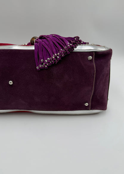 Gucci Borsa Indy Vintage Top Handle Rossa e Argento